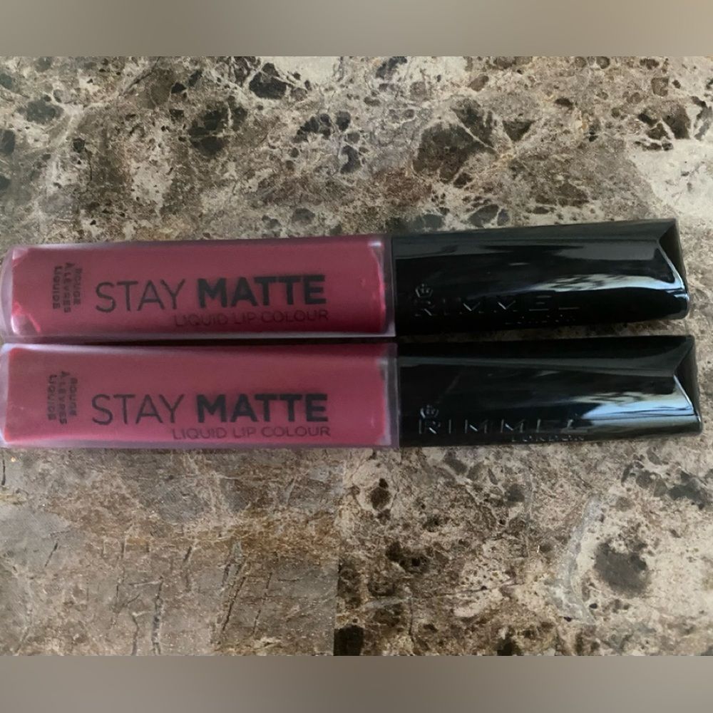 Rimmel London Stay Matte liquid lip 6.5ml each PLUM THIS SHOW #810  Lot of 2 New